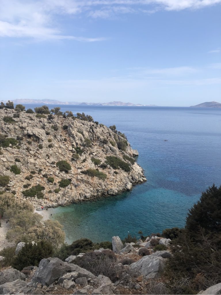 View from Little Eden climbing spot on Kalymnos